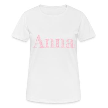 Anna - Women's Breathable T-Shirt - white - Front - AI Model Female 172 dark (172cm)