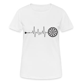 Dart Is Life - Frauen T-Shirt atmungsaktiv - Weiß - Vorne - AI Model Female 172 dark (172cm)