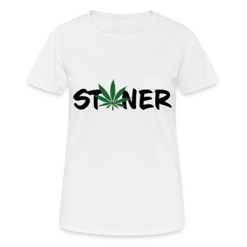 Stoner - T-shirt respirant Femme - blanc - Devant - AI Model Female 172 dark (172cm)