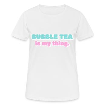 My thing - Women's Breathable T-Shirt - white - Front - AI Model Female 172 dark (172cm)