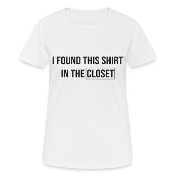 I found this shirt in the closet - Women's Breathable T-Shirt - white - Front - AI Model Female 172 dark (172cm)