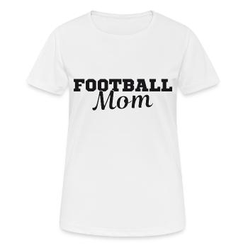 Fußball Mama Geschenk T-Shirt Mama Fußballer - Frauen T-Shirt atmungsaktiv - Weiß - Vorne - AI Model Female 172 dark (172cm)
