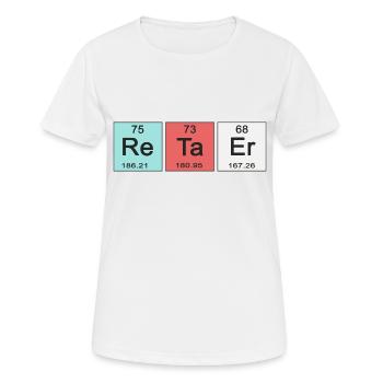Recep Tayyip Erdogan periyodik cetvel - T-shirt respirant Femme - blanc - Devant - AI Model Female 172 dark (172cm)