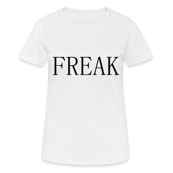 freak - Frauen T-Shirt atmungsaktiv - Weiß - Vorne - AI Model Female 172 dark (172cm)