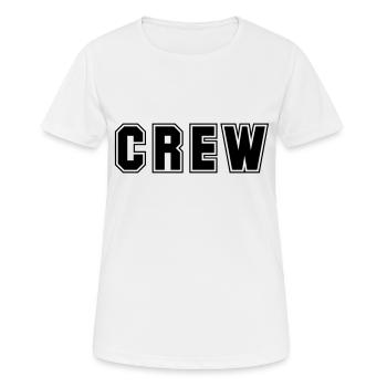 Crew Sport Team - Women's Breathable T-Shirt - white - Front - AI Model Female 172 dark (172cm)