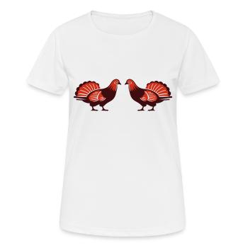 Turkeys - Women's Breathable T-Shirt - white - Front - AI Model Female 172 dark (172cm)