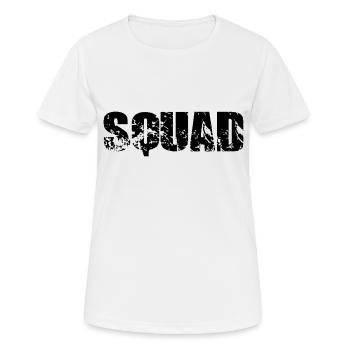 squad - Women's Breathable T-Shirt - white - Front - AI Model Female 172 dark (172cm)