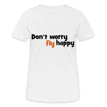 2541614 14062224 voler - T-shirt respirant Femme - blanc - Devant - AI Model Female 172 dark (172cm)