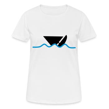 distress_boat - Women's Breathable T-Shirt - white - Front - AI Model Female 172 dark (172cm)