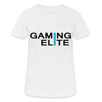 Gaming Elite Gamer - Frauen T-Shirt atmungsaktiv - Weiß - Vorne - AI Model Female 172 dark (172cm)