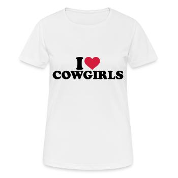 Cowboy - Women's Breathable T-Shirt - white - Front - AI Model Female 172 dark (172cm)