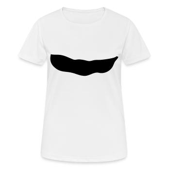 bohne - Frauen T-Shirt atmungsaktiv - Weiß - Vorne - AI Model Female 172 dark (172cm)