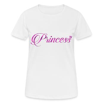 princesse - T-shirt respirant Femme - blanc - Devant - AI Model Female 172 dark (172cm)