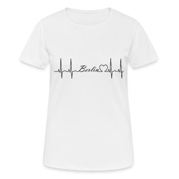 Berlin - T-shirt respirant Femme - blanc - Devant - AI Model Female 172 dark (172cm)