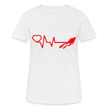 Diving Dive Dive - Women's Breathable T-Shirt - white - Front - AI Model Female 172 dark (172cm)