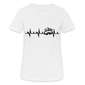 Snowboard Snowboarder - T-shirt respirant Femme - blanc - Devant - AI Model Female 172 dark (172cm)