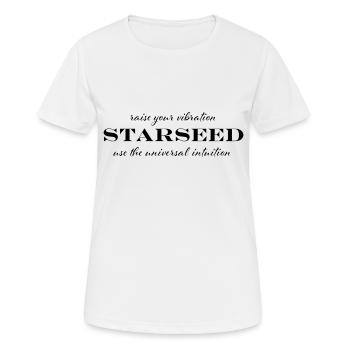 Starseed wear - utilisez votre intuition wenckesweg - T-shirt respirant Femme - blanc - Devant - AI Model Female 172 dark (172cm)