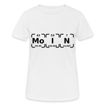 Moin Periodensystem - Frauen T-Shirt atmungsaktiv - Weiß - Vorne - AI Model Female 172 dark (172cm)