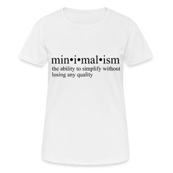 Minimalism - Women's Breathable T-Shirt - white - Front - AI Model Female 172 dark (172cm)