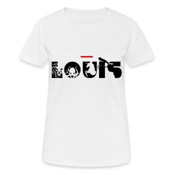 Louis - T-shirt respirant Femme - blanc - Devant - AI Model Female 172 dark (172cm)