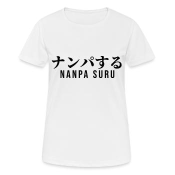 Japonais - T-shirt respirant Femme - blanc - Devant - AI Model Female 172 dark (172cm)
