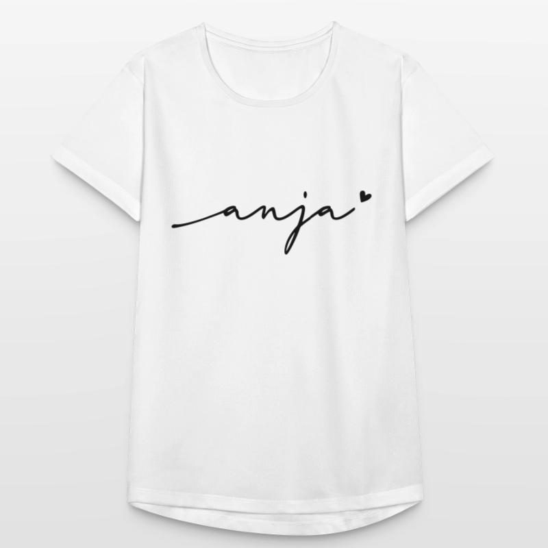 Anja Cursive Name Women's Breathable T-Shirt