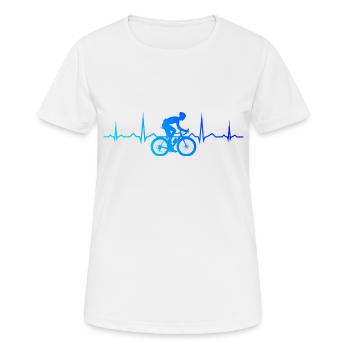 Road Bike Road Bike Road Cycling Road Cyclist - Women's Breathable T-Shirt - white - Front - AI Model Female 172 dark (172cm)