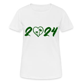 2024 - Women's Breathable T-Shirt - white - Front - AI Model Female 172 dark (172cm)