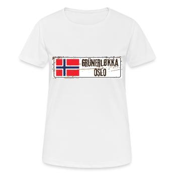 Grunerlokka Oslo - T-shirt respirant Femme - blanc - Devant - AI Model Female 172 dark (172cm)