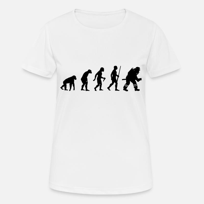 Firefighter Evolution - Frauen T-Shirt atmungsaktiv - Weiß