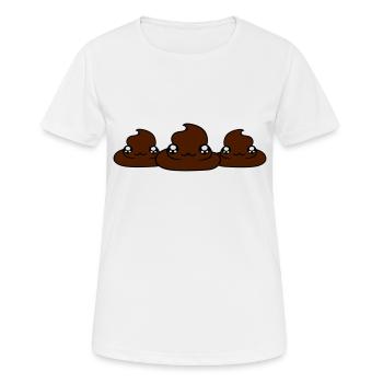 3 amis frère ou une sœur visage de l'équipe doux g - T-shirt respirant Femme - blanc - Devant - AI Model Female 172 dark (172cm)