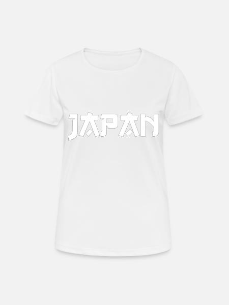 JAPAN - Frauen T-Shirt atmungsaktiv - Weiß