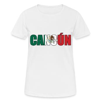 Cancun - T-shirt respirant Femme - blanc - Devant - AI Model Female 172 dark (172cm)
