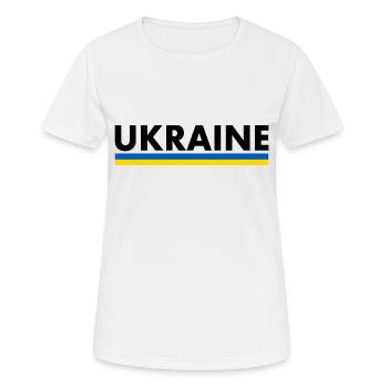 Ukraine - T-shirt respirant Femme - blanc - Devant - AI Model Female 172 dark (172cm)