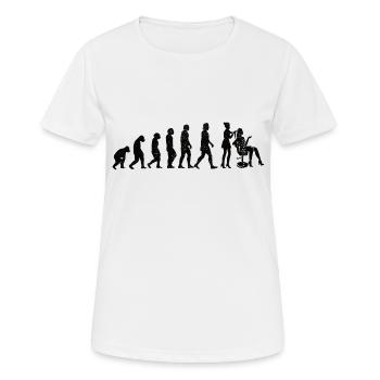 Barbier Ciseaux Fille Coiffeur Ciseaux Peigne Femme - T-shirt respirant Femme - blanc - Devant - AI Model Female 172 dark (172cm)