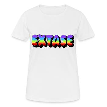 Regenbogen-Ekstase - Frauen T-Shirt atmungsaktiv - Weiß - Vorne - AI Model Female 172 dark (172cm)