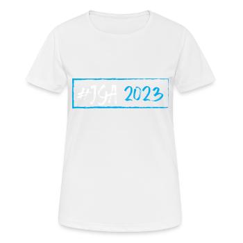 Jga 2023 Junggesellenabschied - Frauen T-Shirt atmungsaktiv - Weiß - Vorne - AI Model Female 172 dark (172cm)