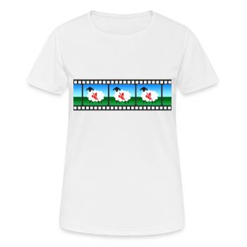 Das Schweigen der Lämmer - Frauen T-Shirt atmungsaktiv - Weiß - Vorne - AI Model Female 172 dark (172cm)