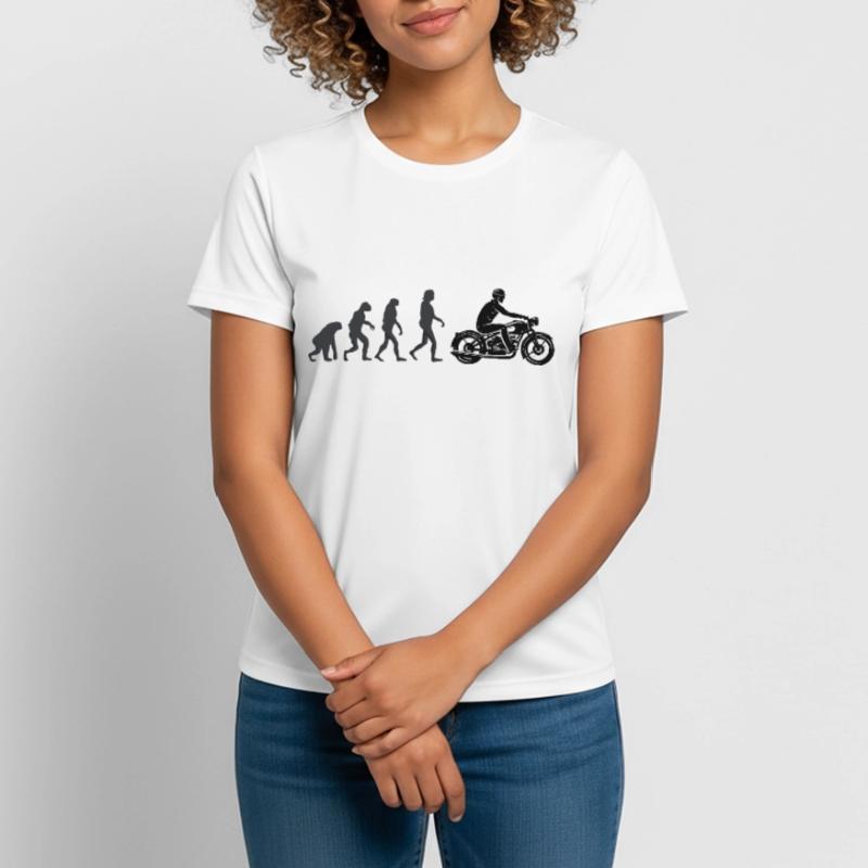 Biker - Human evolution Women's Breathable T-Shirt