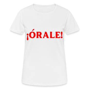 Genau richtig Spanisch Sprache - Frauen T-Shirt atmungsaktiv - Weiß - Vorne - AI Model Female 172 dark (172cm)
