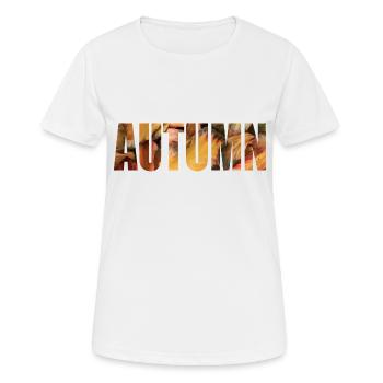Automne - T-shirt respirant Femme - blanc - Devant - AI Model Female 172 dark (172cm)