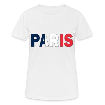 Paris in national colours - Women's Breathable T-Shirt - white - Front - AI Model Female 172 dark (172cm)