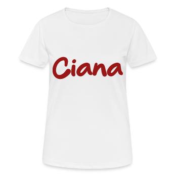 Ciana - T-shirt respirant Femme - blanc - Devant - AI Model Female 172 dark (172cm)