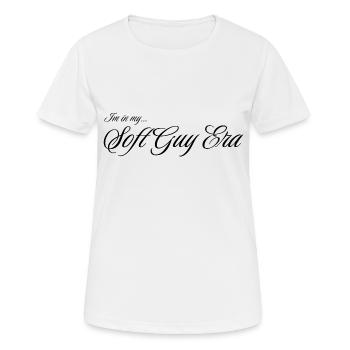 Soft Guy Era Drizzle Drizzle Slay King :)) - T-shirt respirant Femme - blanc - Devant - AI Model Female 172 dark (172cm)