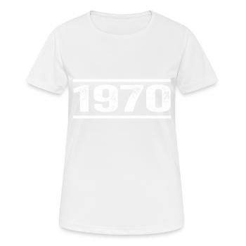 1970 Retro 1970 Geburtstag 1970 Vintage 1970 - Frauen T-Shirt atmungsaktiv - Weiß - Vorne - AI Model Female 172 dark (172cm)