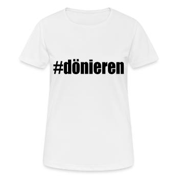 Hastag doner kebab kebab - Women's Breathable T-Shirt - white - Front - AI Model Female 172 dark (172cm)