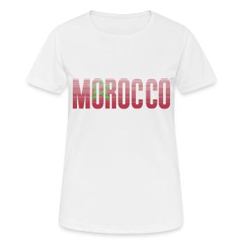 Marokko - Frauen T-Shirt atmungsaktiv - Weiß - Vorne - AI Model Female 172 dark (172cm)