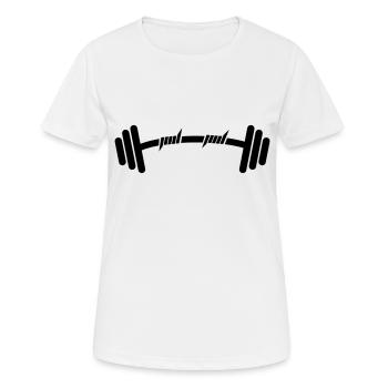 Bodybuilder - Frauen T-Shirt atmungsaktiv - Weiß - Vorne - AI Model Female 172 dark (172cm)