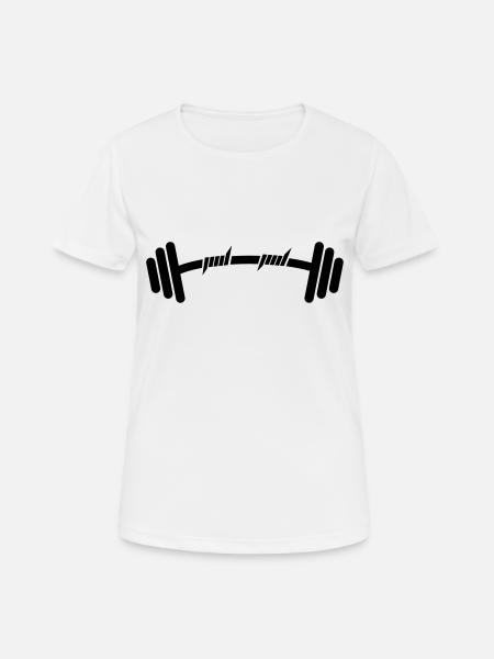 Bodybuilder - Frauen T-Shirt atmungsaktiv - Weiß
