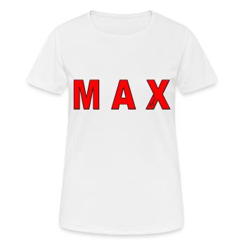 max - Women's Breathable T-Shirt - white - Front - AI Model Female 172 dark (172cm)